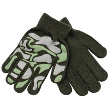 Load image into Gallery viewer, Boys Thermal Magic Camouflage Gripper Gloves (One Size) - Assorted Colours