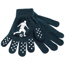 Load image into Gallery viewer, Boys Thermal Magic Gloves w/Football Design (One Size) - Assorted Colours/Designs