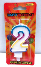 Load image into Gallery viewer, Happy Birthday Number Candles in Display Box