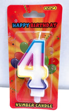 Load image into Gallery viewer, Happy Birthday Number Candles in Display Box