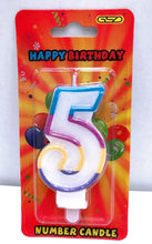 Load image into Gallery viewer, Happy Birthday Number Candles in Display Box