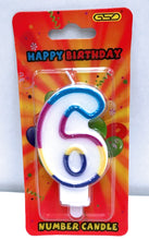 Load image into Gallery viewer, Happy Birthday Number Candles in Display Box