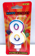 Load image into Gallery viewer, Happy Birthday Number Candles in Display Box