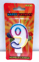 Load image into Gallery viewer, Happy Birthday Number Candles in Display Box