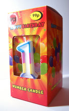 Load image into Gallery viewer, Happy Birthday Number Candles in Display Box