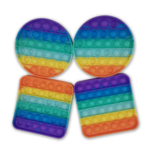 Load image into Gallery viewer, Rainbow Push Poppers in Display Box - Assorted Colours
