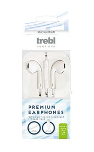 Earphones w/Built-in Mic & Storage Case