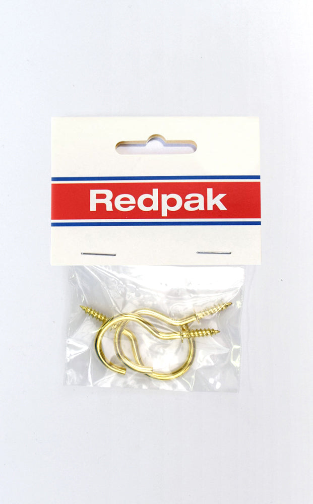 Hooks for Cups (38mm) - Brass - 3pcs