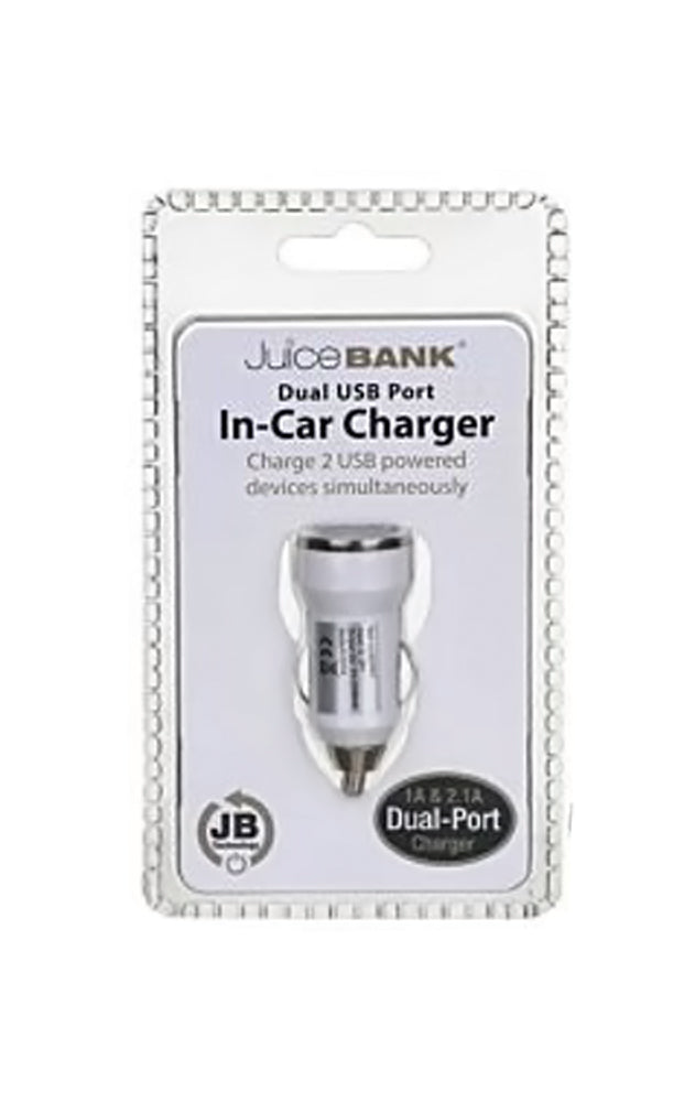 USB Dual In-Car Charger for iPhone & Android