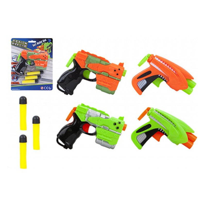 Neon Soft Dart Gun with 3 Darts