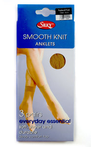 Anklets - Smooth Knit (One Size) - 3prs