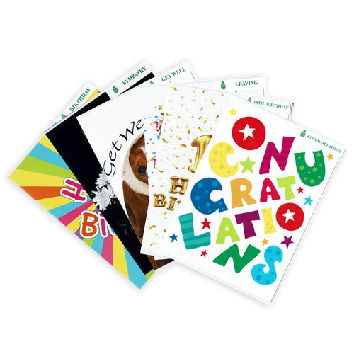 Pack of 192 Greetings Cards in Assorted Designs from all categories UK Wholesale Greetings Cards