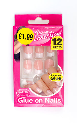 Salon Quality Glue-on Nails (Includes Glue) UK Wholesale Beauty Products