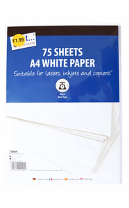 A4 White Paper (75 Sheets)
