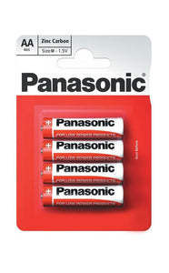 Pack of 12 Panasonic Zinc Carbon AA Batteries UK Wholesale