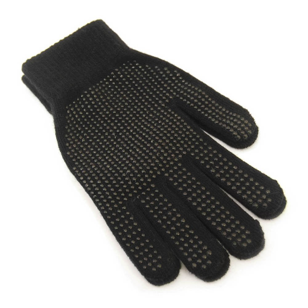 Adults Thermal Magic Gloves w/Grip (One Size) - Black