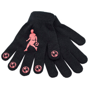 Boys Thermal Magic Gloves w/Football Design (One Size) - Assorted Colours/Designs
