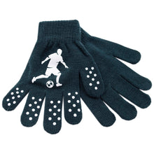 Load image into Gallery viewer, Boys Thermal Magic Gloves w/Football Design (One Size) - Assorted Colours/Designs
