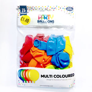 Party Balloons - Assorted Colours