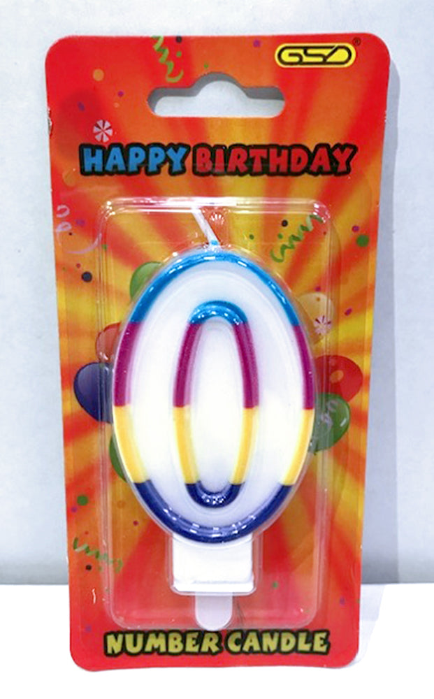 Happy Birthday Number Candles in Display Box