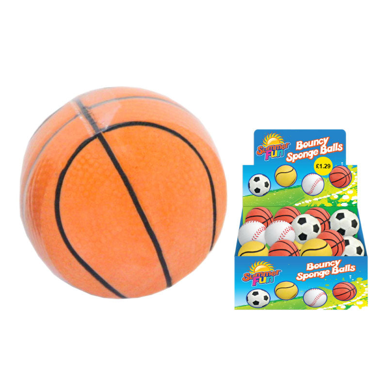 Bouncy Sponge Balls (63mm) in Display Box