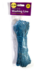 Clothes Line (25m) (Rope) - Assorted Colours