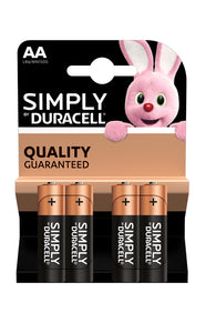 Duracell Simply Alkaline AA Batteries UK Wholesale