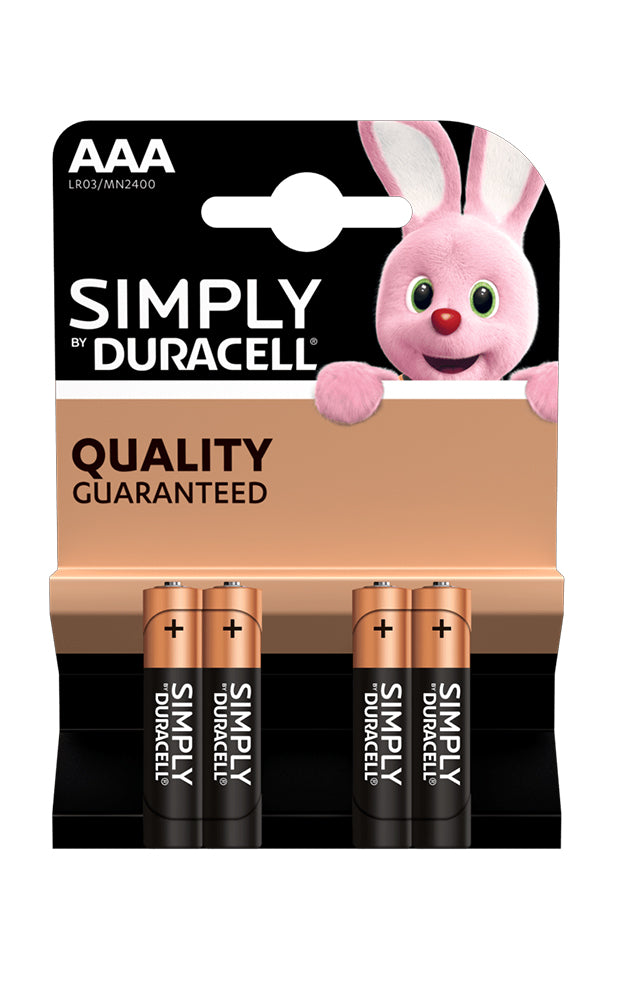 Duracell Simply Alkaline AAA Batteries UK Wholesale