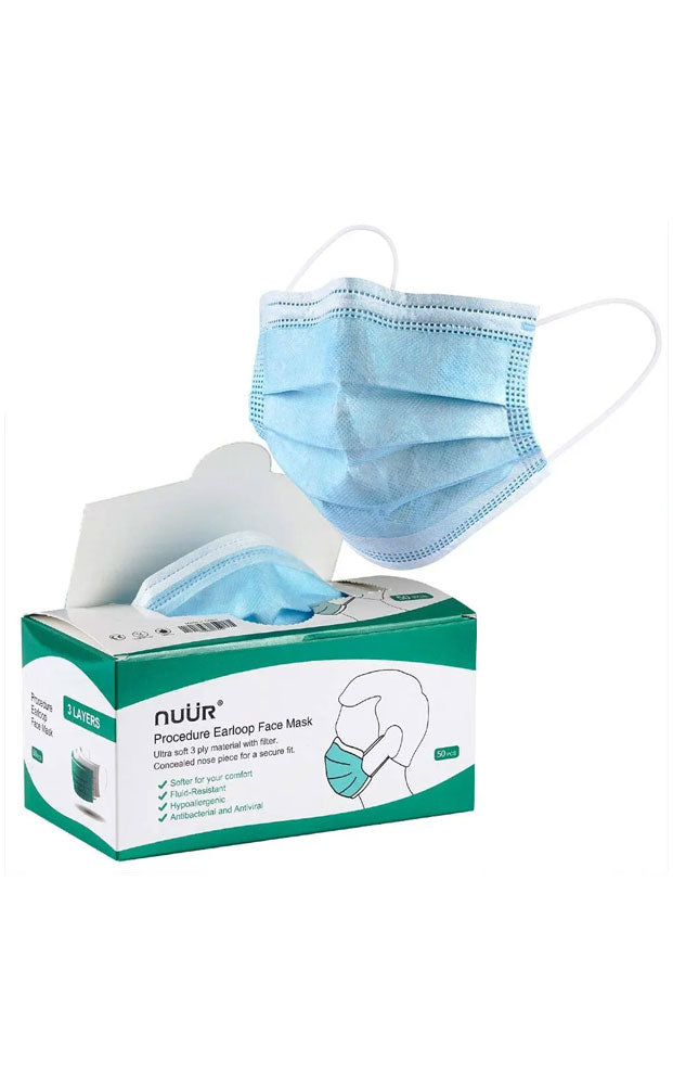 Disposable Earloop Face Masks in Display Box