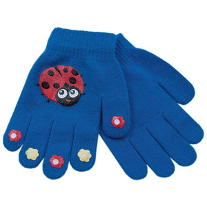 Girls Thermal Magic Gloves with Cute Design (One Size) - Assorted Colours/Designs
