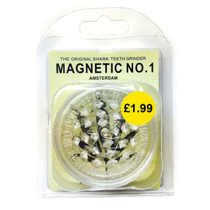 Clear Magnetic No.1 Shark Teeth Grinders by Grass Leaf UK Wholesale Smoking Accessories