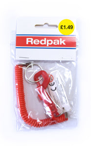 Key Ring with Bungee Cord - Assorted Colours