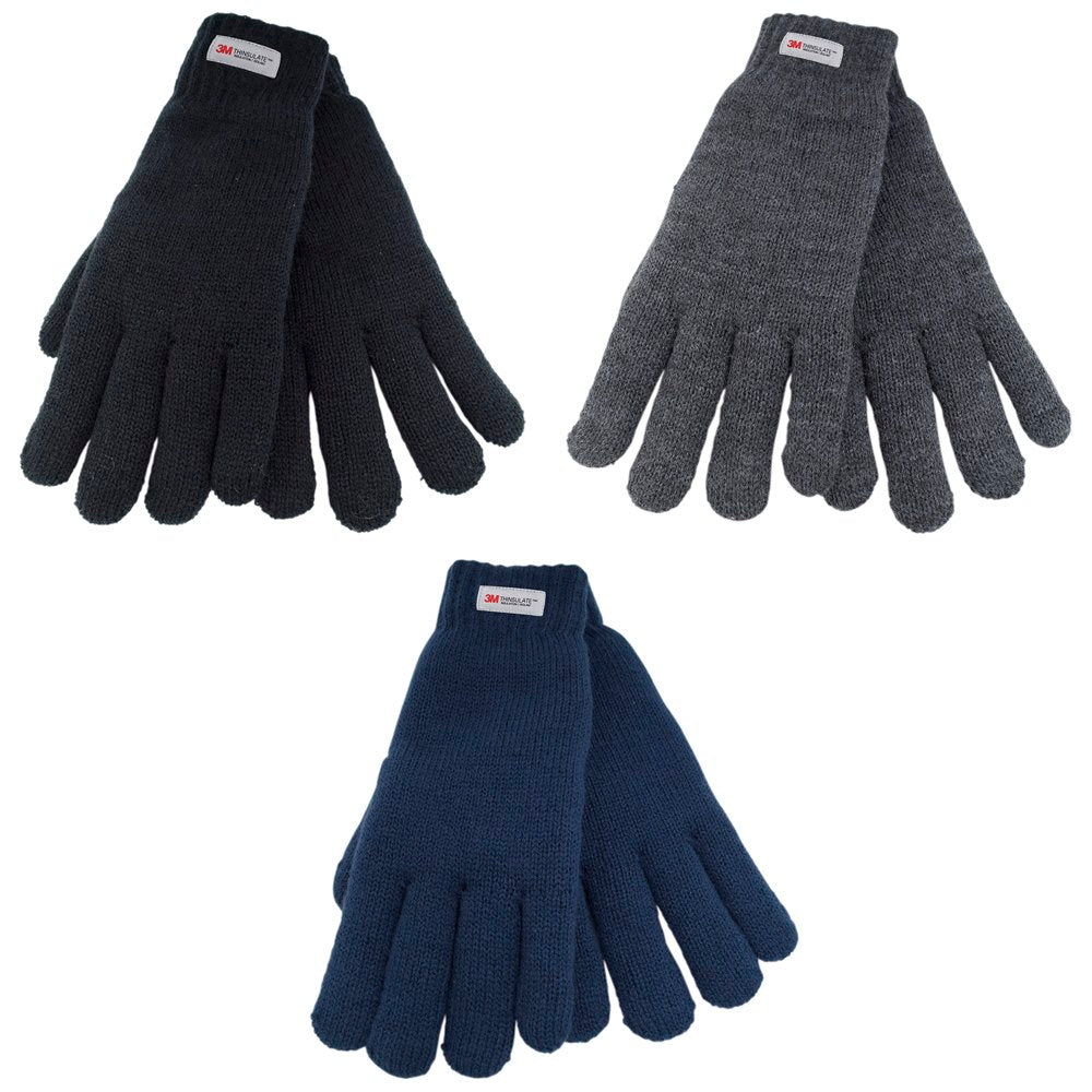 Ladies Thinsulate Knitted Gloves (One Size) - Assorted Colours
