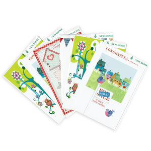 Pack of 12 New Home Cards in Assorted Designs UK Wholesale Greetings Cards