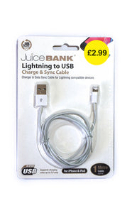 USB Charge & Sync Cable for iPhone (1m)
