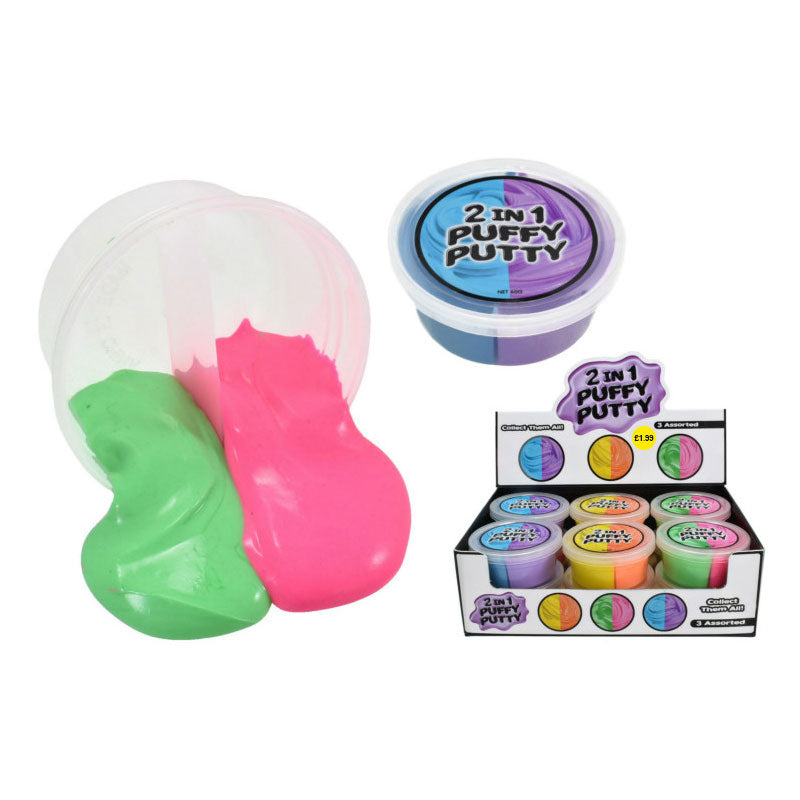 2 in 1 Puffy Putty in Display Box