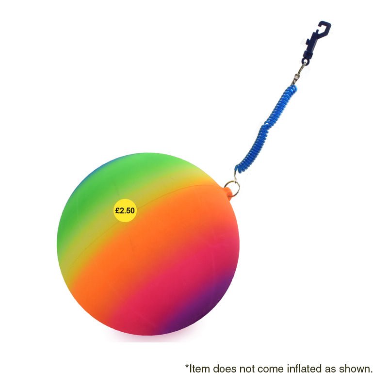 Rainbow Balls with Bungee Cord + Keyring UK Wholesale Kids Toys Summer Accessories
