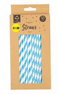 Straws (Paper) - Assorted Colours